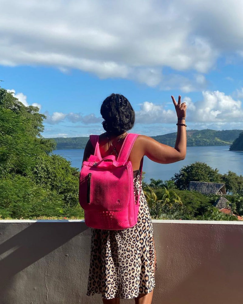 Apollo 2 Backpack in Neon Pink