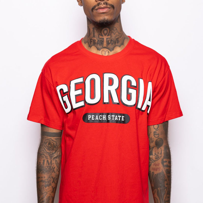 Georgia Red Football Sports Tee