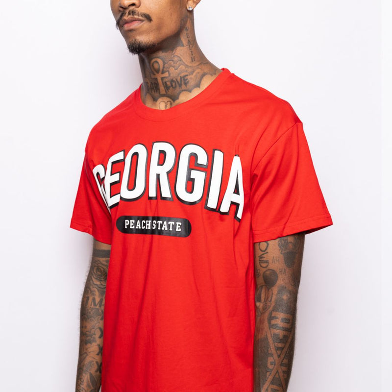 Georgia Red Football Sports Tee