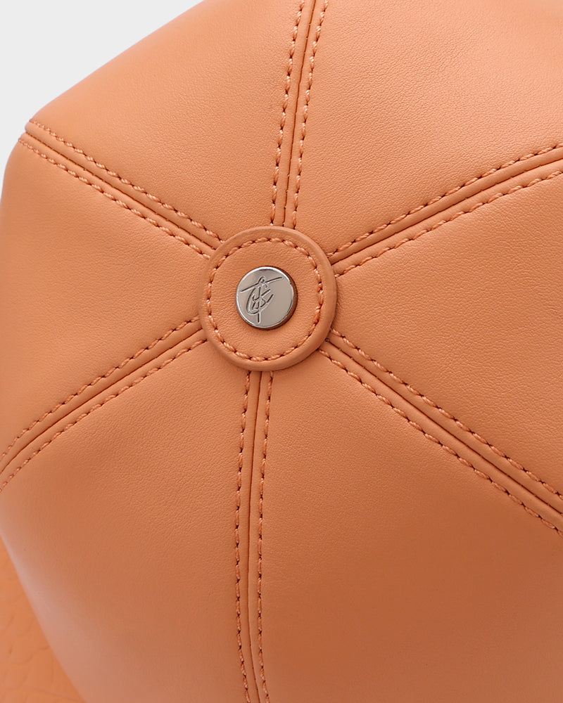 Baseball Cap Design Bag in Tangerine Brown