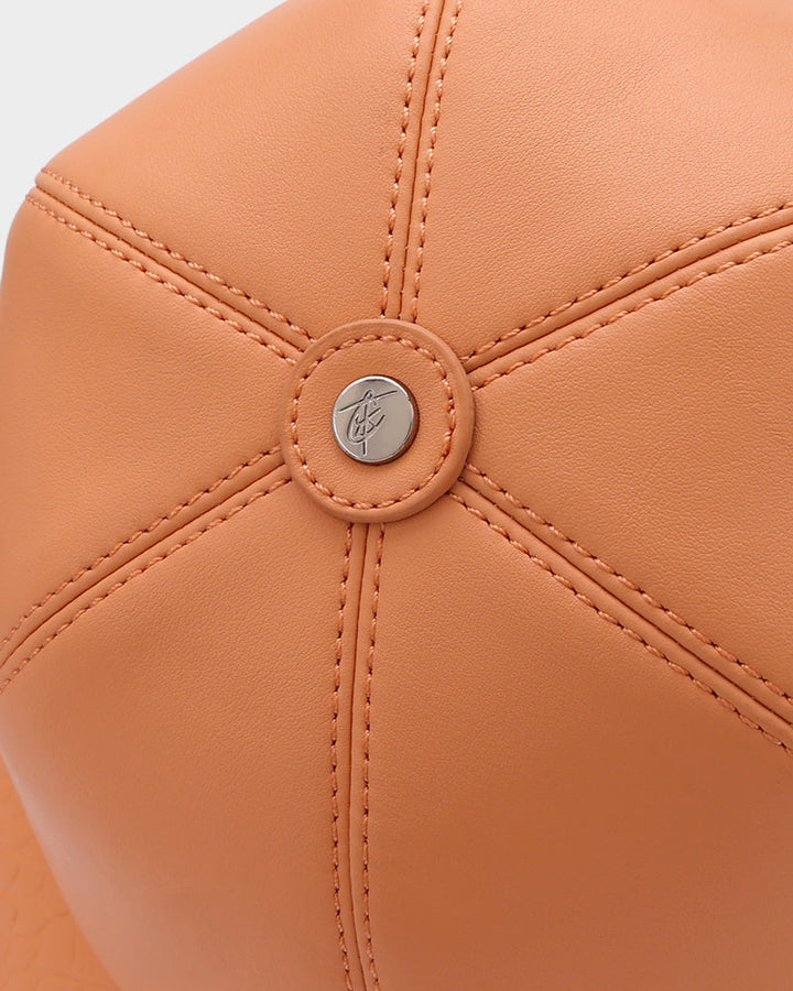 Baseball Cap Design Bag in Tangerine Brown