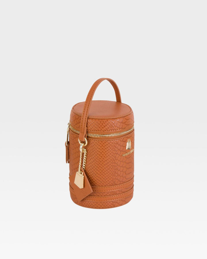 Mini Barrel Purse in Caramel