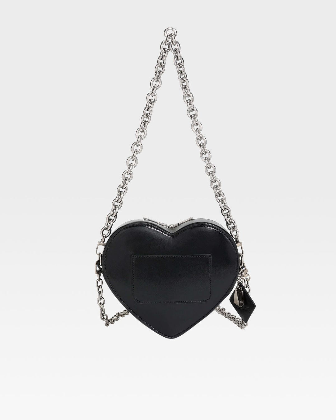 Mini Heart Novelty Bag in Black